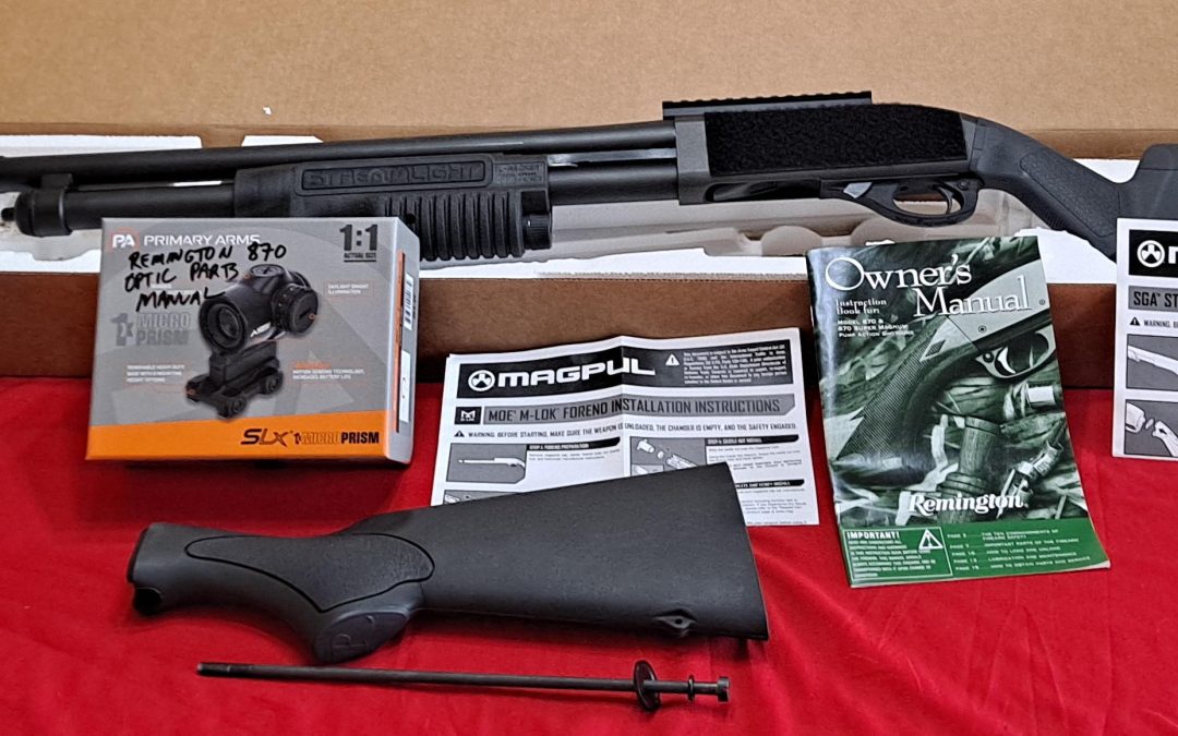 Remington 870 tactical 12ga loads extras $485.oo