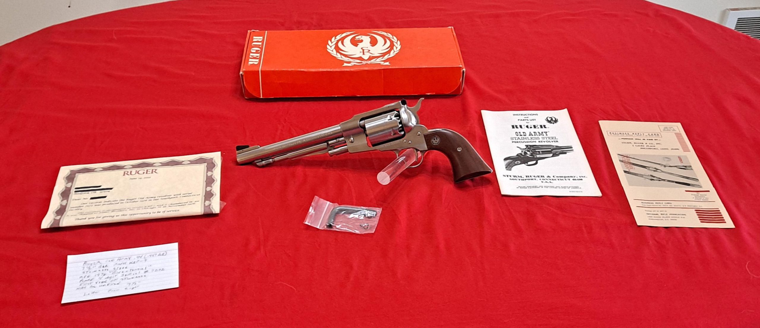 Ruger Old Army Black Powder Revolver Cal $1599.oo OBO