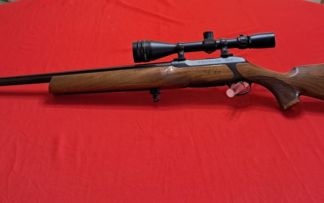 Sauer 202 Varminter 22-250 caliber with scope $1250.oo OBO