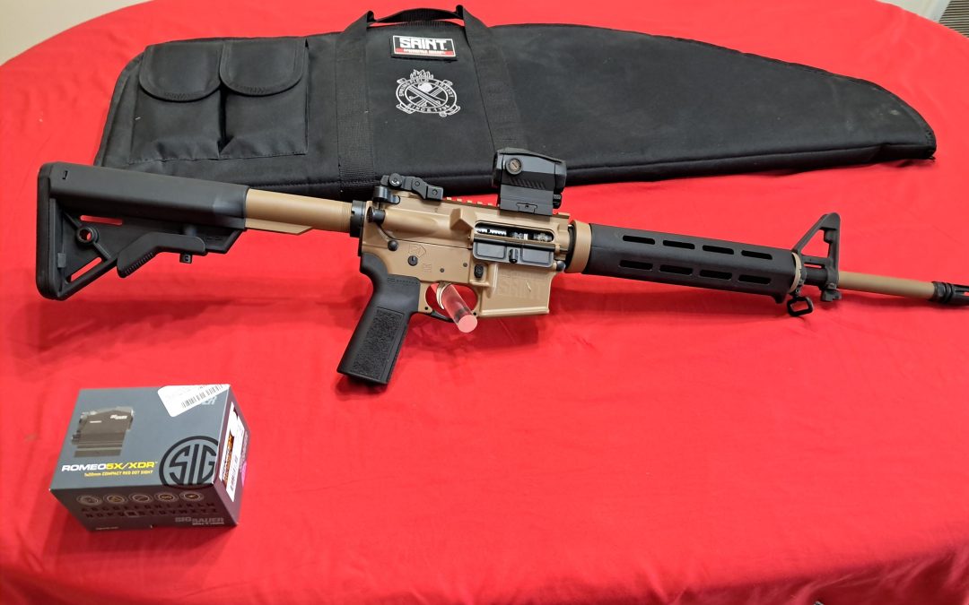 Springfield Saint AR 15 with red dot $675.oo obo