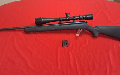 Savage 93R17 bolt action 17hmr rifle with scope $375,00 obo